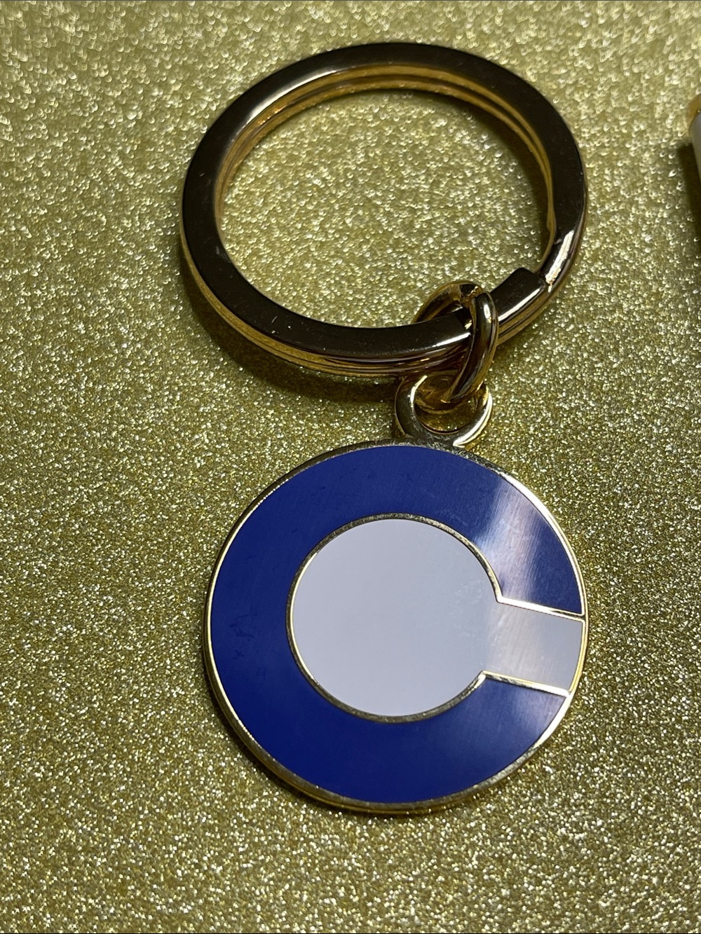 Coach C Logo Keychain and a White Coach Pen - Picture 2 of 5